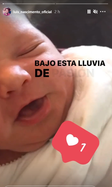 Que amor! Luís Nascimento revela o rosto filha recém nascida