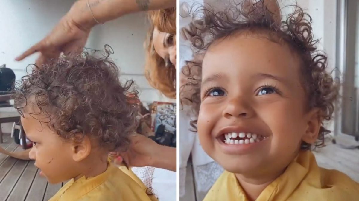 Que amor! Rita Pereira mostra mãe de Angélico Vieira a cortar cabelo a Lonô: &#8220;A Titi&#8230;&#8221;