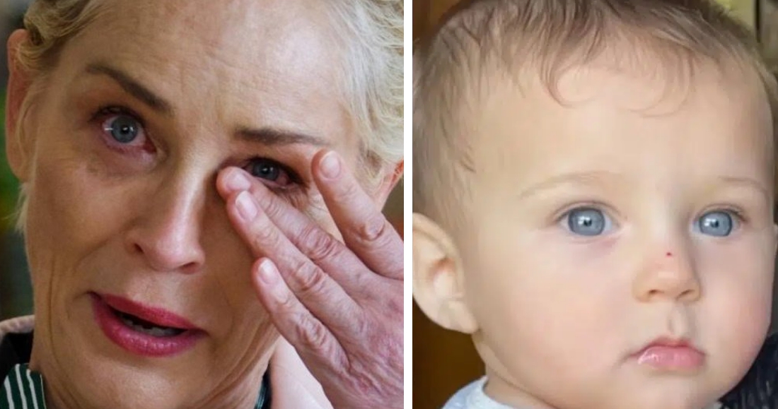 Dor! Sharon Stone chora morte de sobrinho bebé. Tinha 11 meses