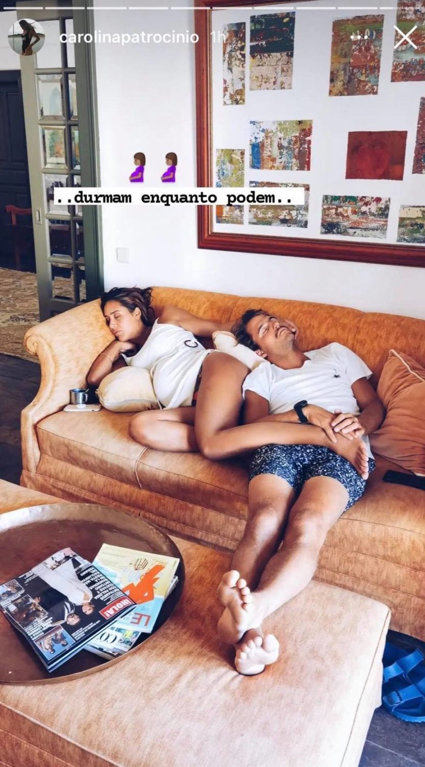 Carolina Patrocínio revela foto da irmã e Tiago Teotónio Pereira: &#8220;Durmam enquanto podem&#8221;