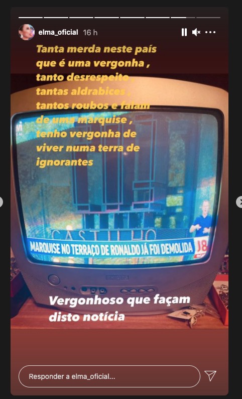 Elma Aveiro revoltada: &#8220;Tanta m**** neste país&#8230;.e falam de uma marquise&#8221;