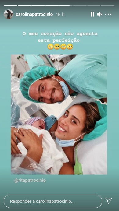 Carolina Patrocínio reage ao nascimento da filha de Rita Patrocínio e Tiago Teotónio Pereira