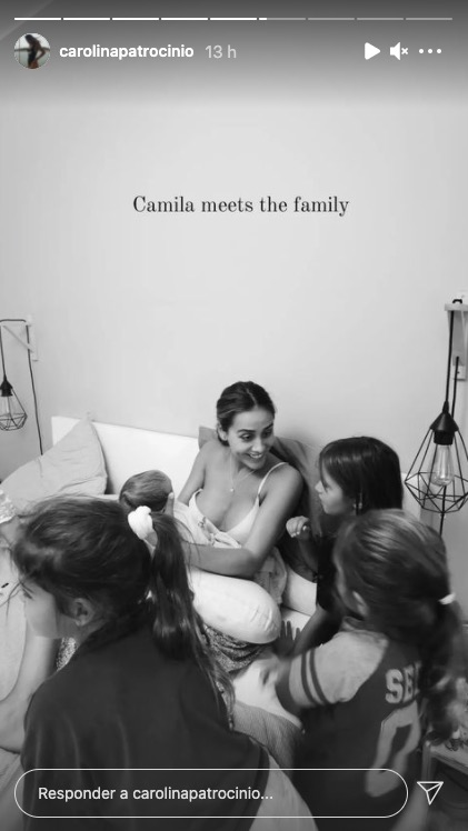 Carolina Patrocínio mostra filhas a ver a &#8220;nova&#8221; prima: &#8220;Camila a conhecer a família&#8221;