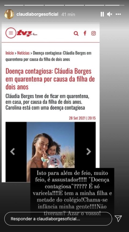 Cláudia Borges indignada após notícia: &#8220;Isto para além de feio, muito feio, é assustador!!!&#8221;