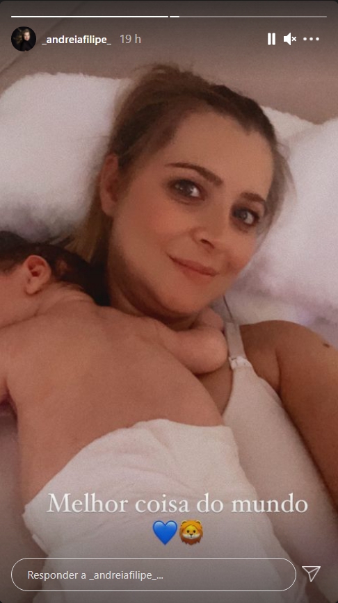 Que amor! Andreia Filipe mostra-se com o bebé ao peito: &#8220;Melhor coisa do mundo&#8230;&#8221;