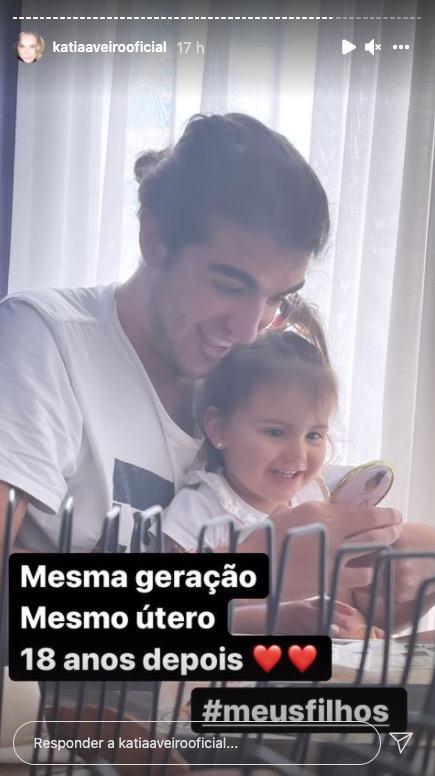 Katia Aveiro revela nova foto dos filhos: &#8220;Mesma geração, mesmo útero, 18 anos depois&#8230;&#8221;