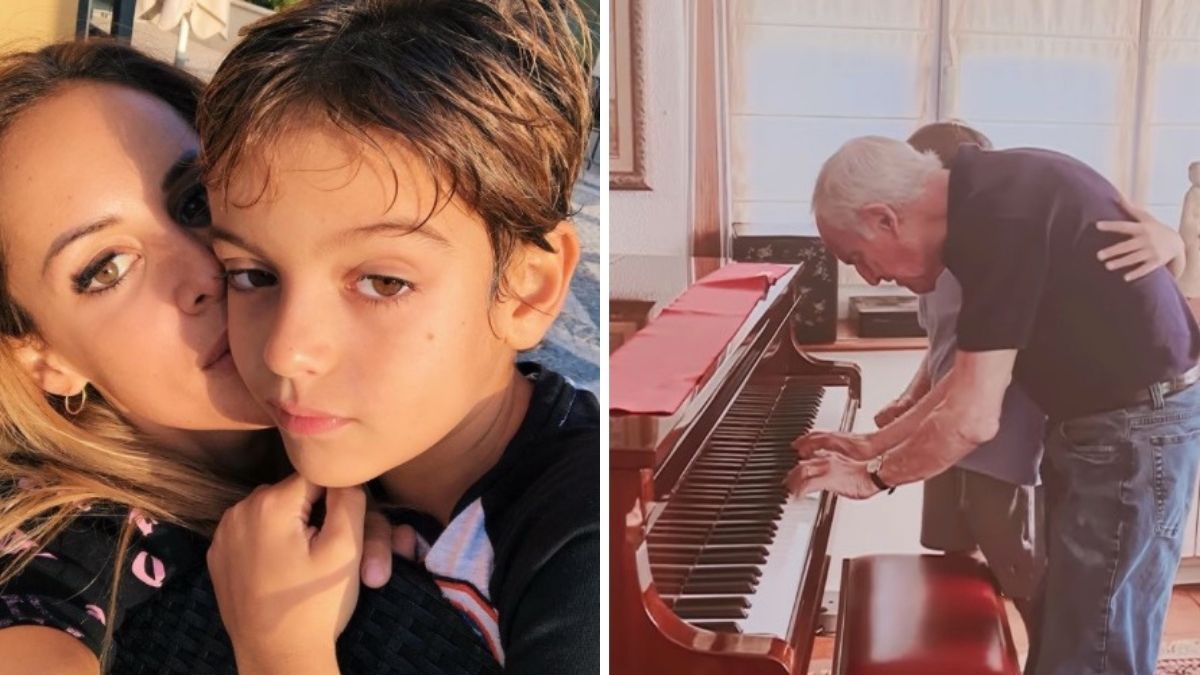 Mariana Patrocínio emociona fãs com vídeo do filho com o bisavô: &#8220;A pedido do Mateus tocou para ele&#8221;