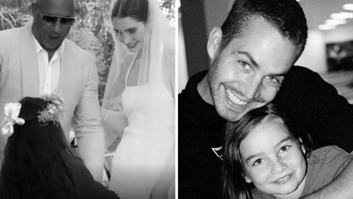 Emoção! Filha de Paul Walker levada ao altar por Vin Diesel: &#8220;Estamos casados&#8230;&#8221;