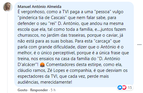Big Brother: Pai de Bruno arrasa Cinha Jardim: &#8220;Vergonhoso, nem falar sabe&#8230;&#8221;
