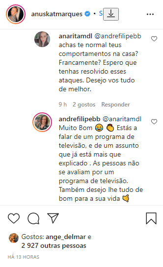 André Filipe entra em despique com seguidora nas redes sociais: &#8220;Deves estar muito frustrada&#8230;&#8221;
