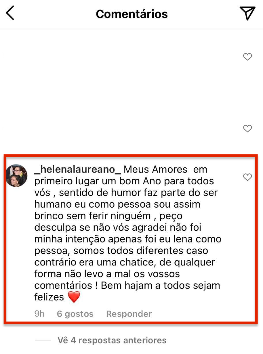 Helena Laureano reage após (duras) críticas por comentar no &#8220;Passadeira Vermelha&#8221;