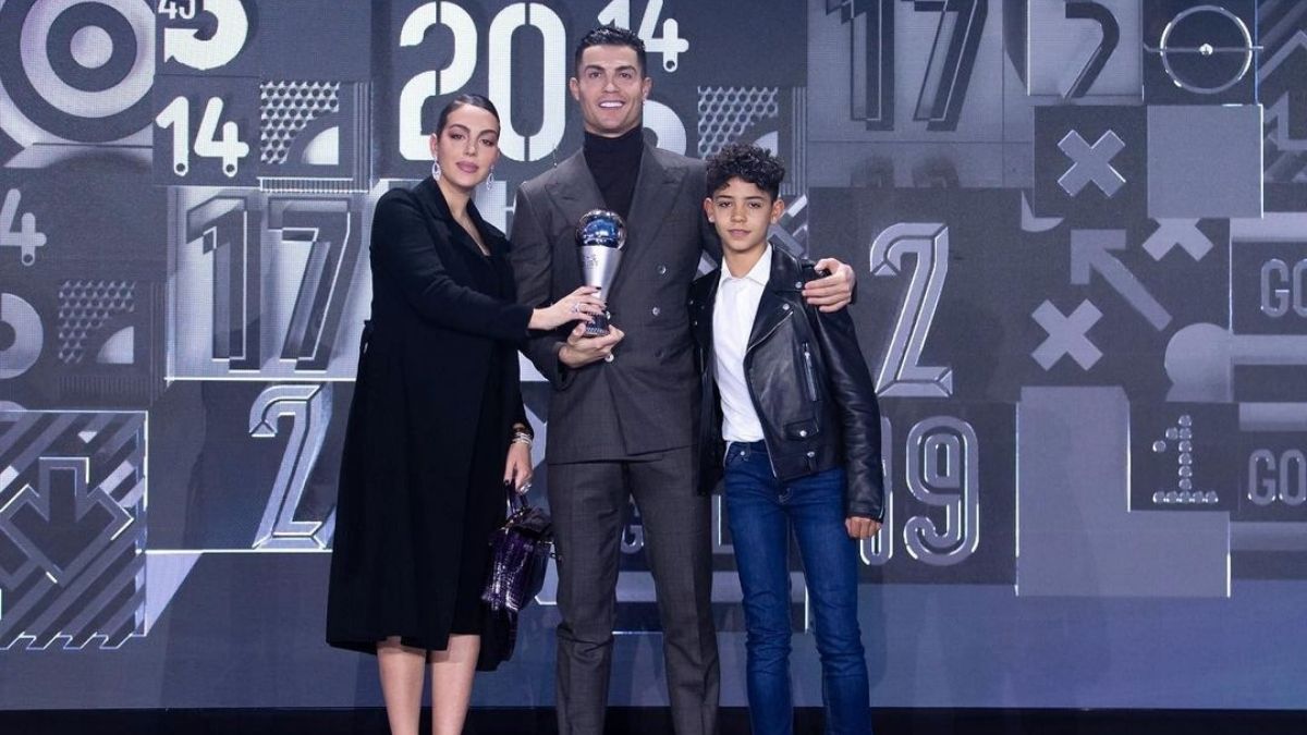 Cristiano Ronaldo feliz com filho e Georgina Rodriguez ao seu lado: &#8220;Sempre comigo&#8221;