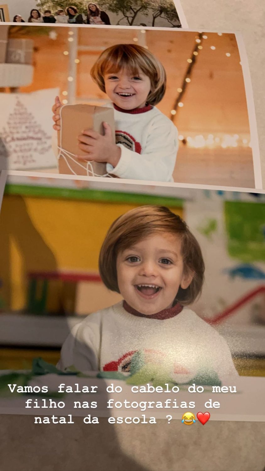 Jessica Athayde mostra fotos de Oliver na escola e atira: &#8220;Vamos falar do cabelo do meu filho?&#8221;