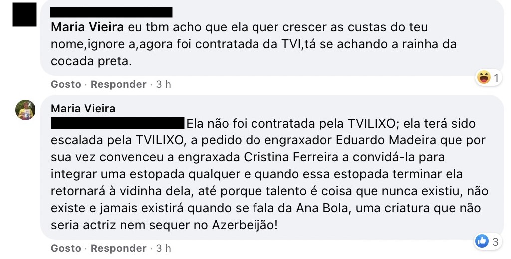 Maria Vieira &#8220;ataca&#8221; Ana Bola após ida para a TVI: &#8220;Talento é coisa que nunca existiu&#8221;
