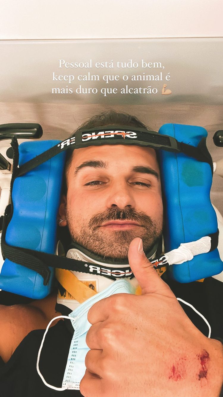 Rafael Teixeira sofre grave acidente de mota mas descansa fãs: &#8220;Mais duro que o alcatrão&#8230;&#8221;