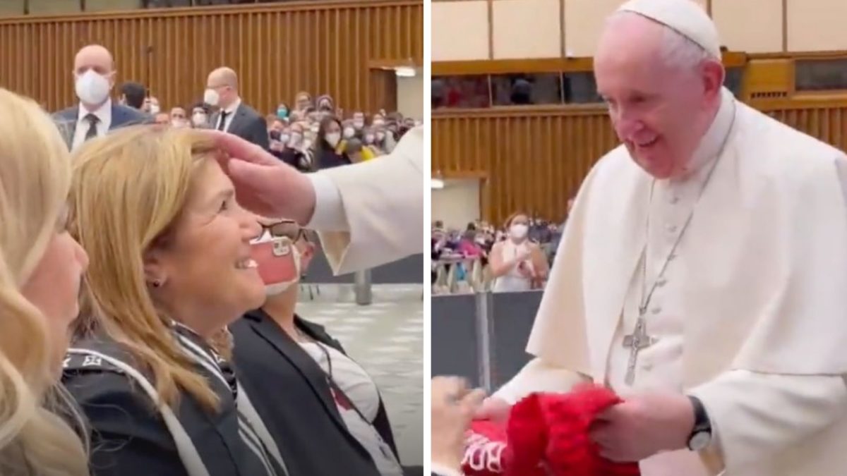 Vídeo: Dolores Aveiro mostra-se a receber benção do Papa: &#8220;A emoção e o nervoso&#8230;&#8221;