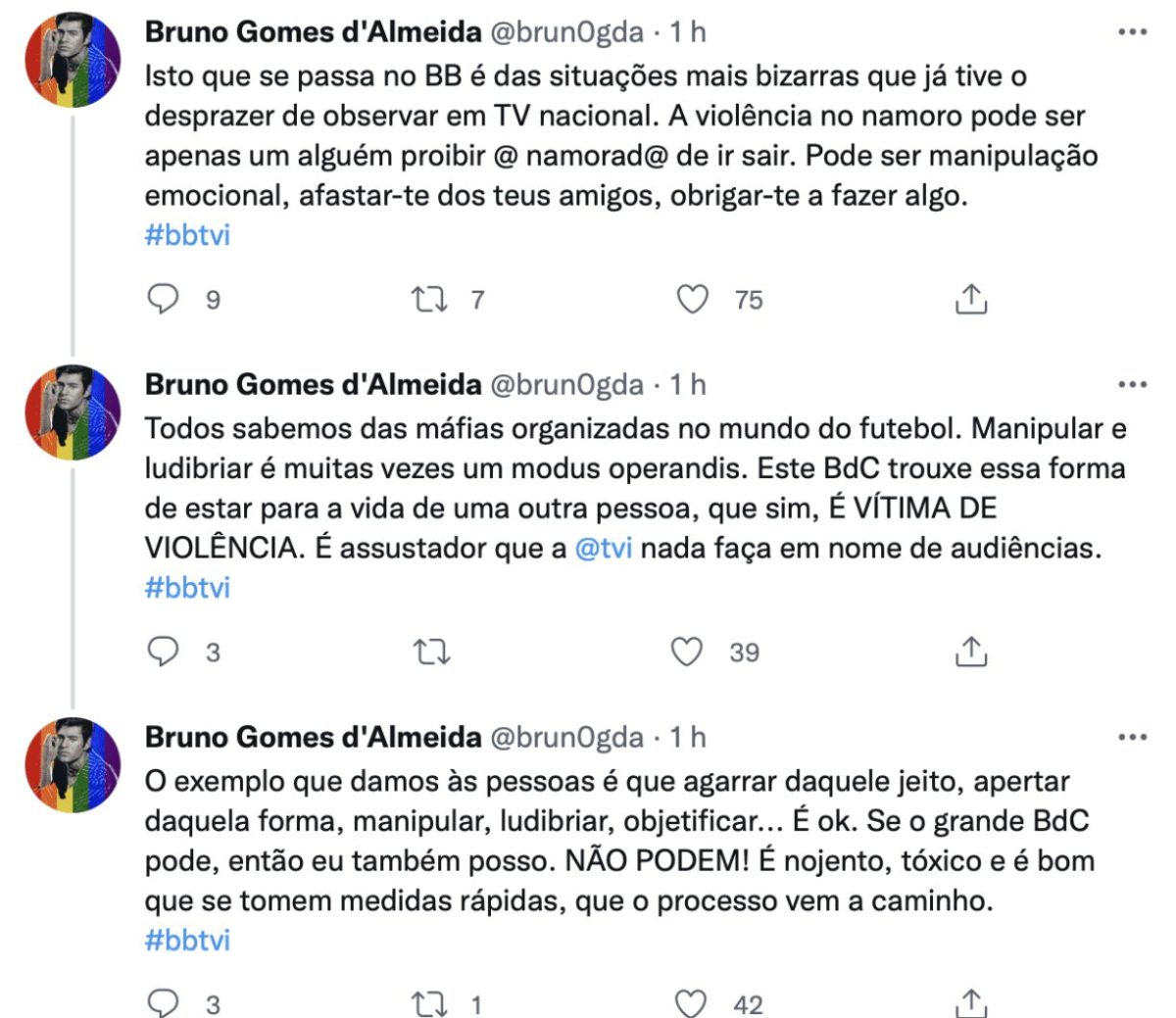Bruno Almeida revoltado ataca TVI: &#8220;É nojento, tóxico e é bom que se tomem medidas&#8230;&#8221;