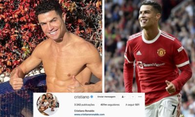 Mais um recorde! Cristiano Ronaldo ultrapassa os 400 milhões de seguidores no Instagram