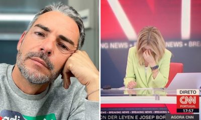 Cláudio Ramos emocionado com pivô da CNN Portugal que desabou em lágrimas: &#8220;Podiam ser os nossos filhos&#8230;&#8221;