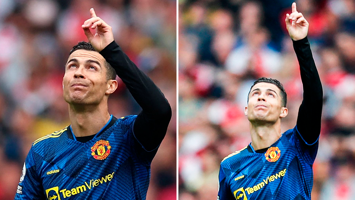 Emoção! Cristiano Ronaldo dedica golo &#8216;histórico&#8217; ao filho que faleceu e é aplaudido