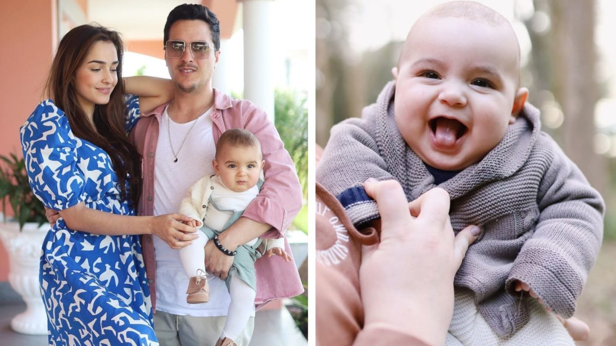 Angie Costa revela novas fotos do filho e celebra: &#8220;8 meses do amor mais bonito ❤️&#8221;