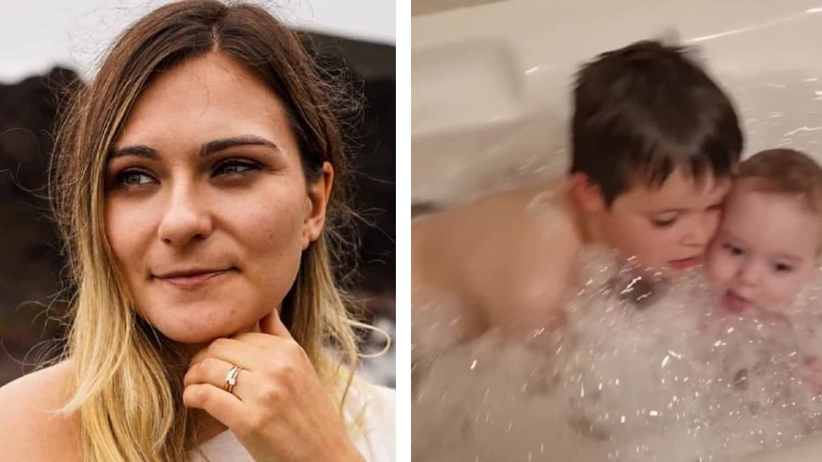 Tatiana Oliveira partilha momento amoroso do filho e do enteado no banho: &#8220;Já tomam banho de imersão&#8230;&#8221;