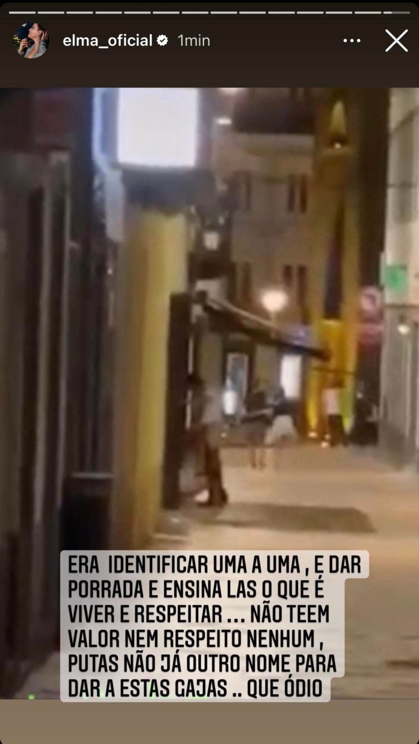 Indignada, Elma Aveiro expõe casal em ato sexual na rua: &#8220;Vergonha destas gajas porcas&#8230;&#8221;