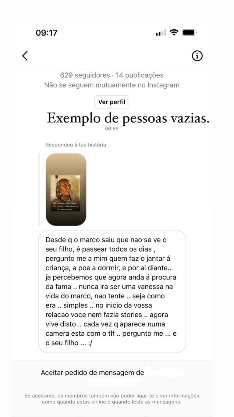 Carolina Pinto expõe crítica de seguidora: &#8220;Nunca será uma Vanessa na vida do Marco, não tente&#8230;&#8221;