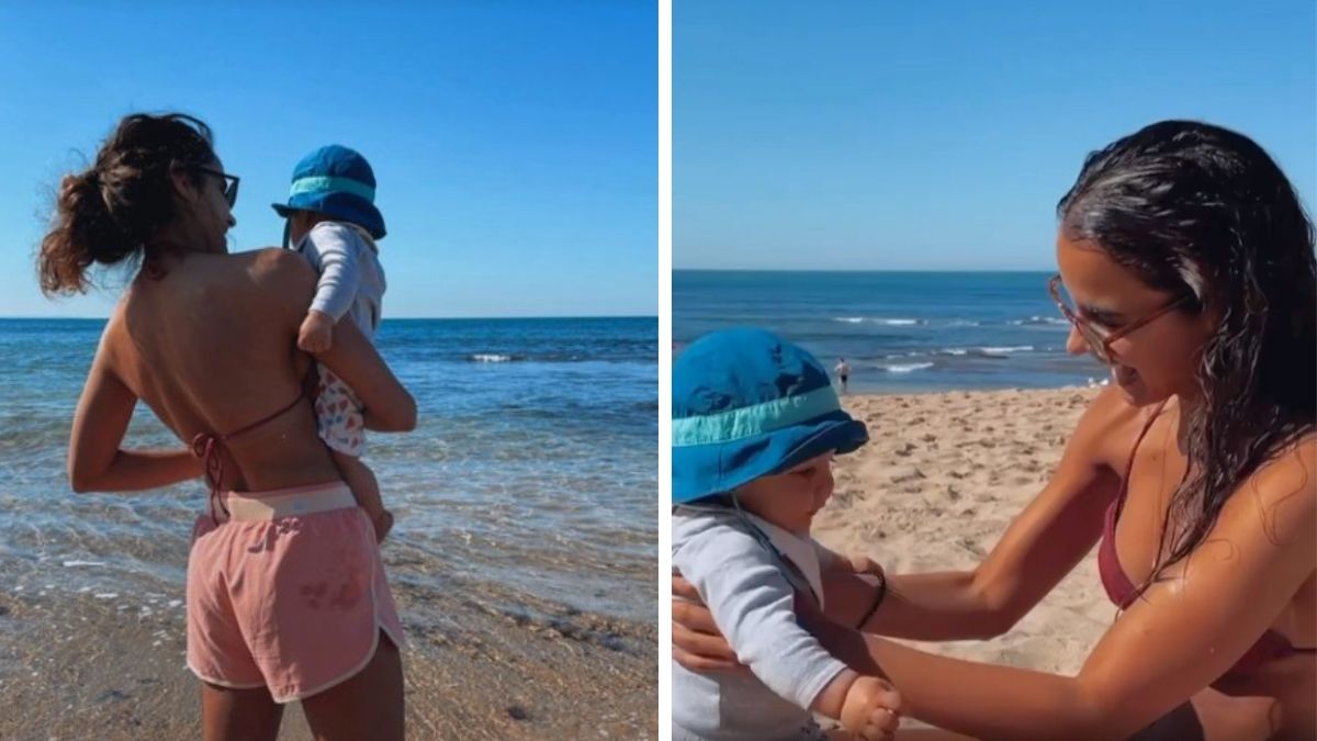 Sara Matos revela vídeo (amoroso) do filho na praia e encanta fãs: &#8220;Tão lindo&#8230;Que boa-disposição&#8221;