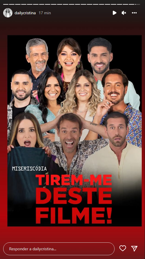Big Brother: Cristina Ferreira revela capa do &#8216;BBPlay&#8217; desta noite: &#8220;Tirem-me deste filme&#8230;&#8221;