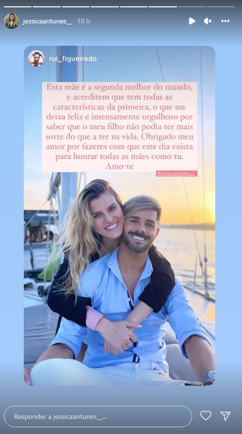Jéssica Antunes recebe (bonita) declaração de amor de Rui Pedro: &#8220;Obrigado meu amor, amo-te&#8230;&#8221;
