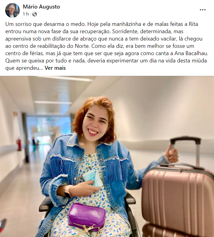 Jornalista Mário Augusto atualiza estado de saúde da filha com uma publicação emotiva: &#8220;Um sorriso que desarma o medo&#8230;&#8221;