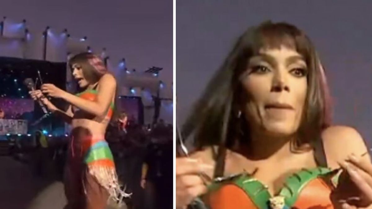 Anitta parte óculos a fã durante concerto no Rock in Rio e reage: &#8220;Que vergonha&#8230;&#8221;