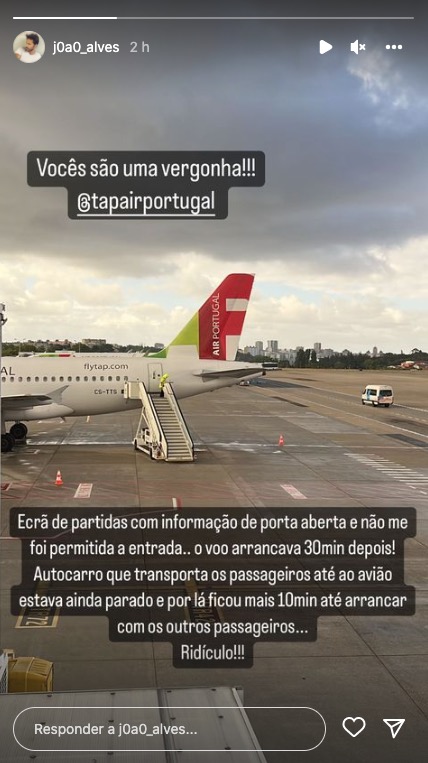 João Alves, namorado de Cláudia Vieira, &#8216;arrasa&#8217; companhia aérea: &#8220;Vocês são uma vergonha&#8221;