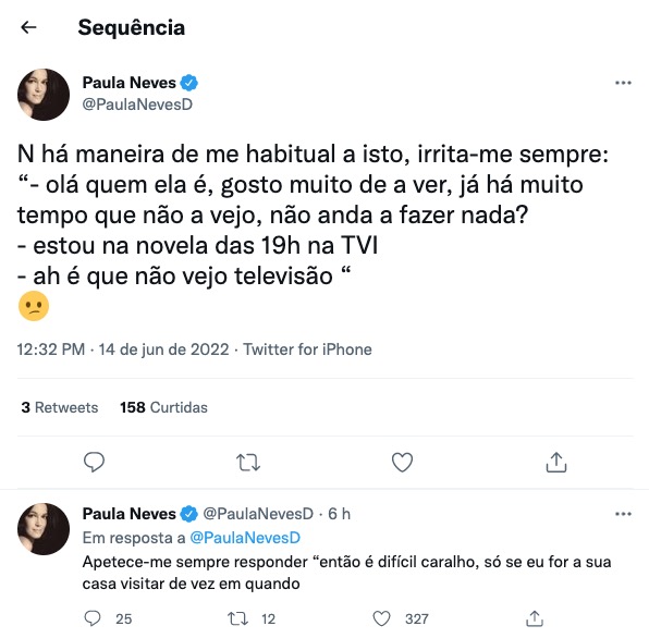 Paula Neves irritada após comentário de fã: &#8220;Apetece-me sempre responder “então é difícil c******&#8230;&#8221;