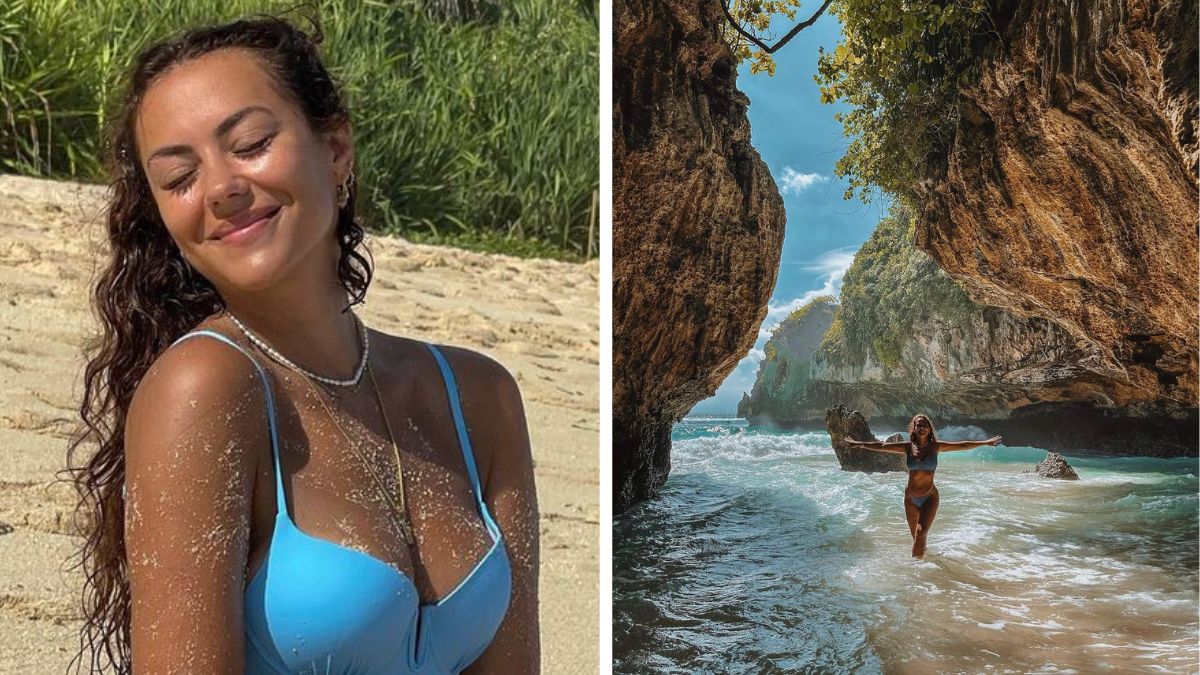 De férias em Bali, Sofia Ribeiro mostra-se na &#8220;praia mais bonita&#8221; e recebe elogio do namorado
