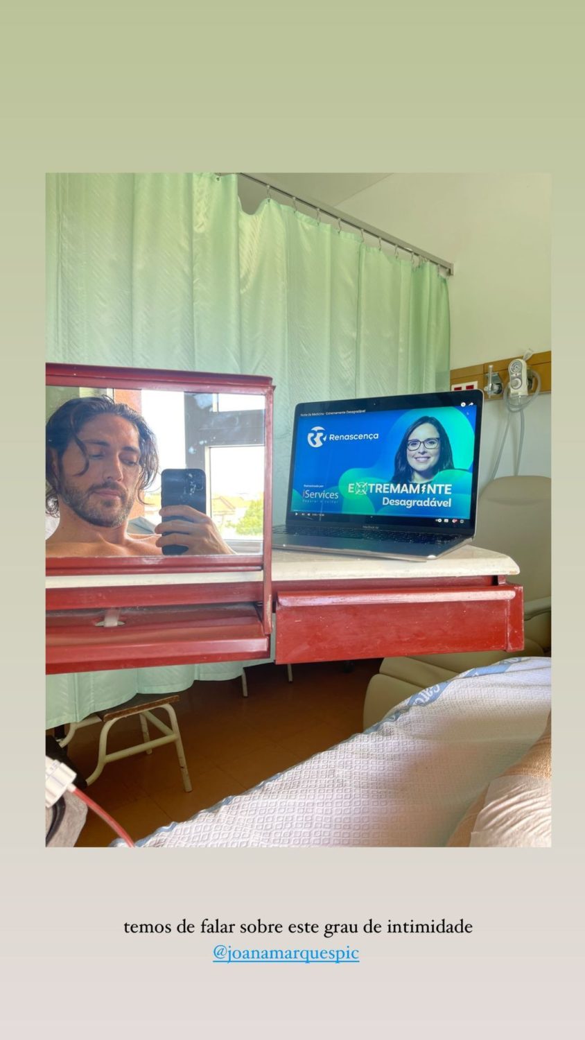 No hospital, Ângelo Rodrigues brinca com Joana Marques e recebe resposta: &#8220;Sonho com este momento&#8230;&#8221;