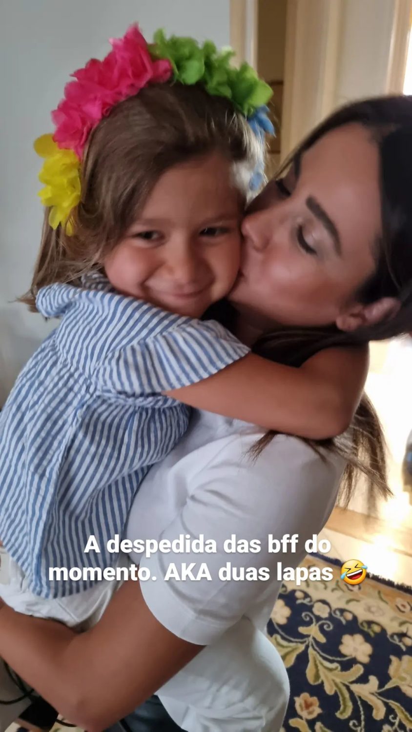 Que amor! Bernardo Sousa mostra despedida da sobrinha a Bruna Gomes: &#8220;Duas lapas&#8230;&#8221;