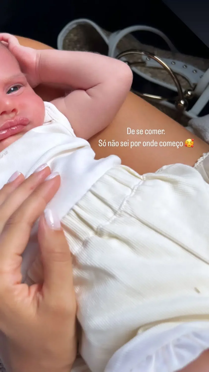 Catarina Gouveia rende os seguidores ao novo registo da filha bebé: &#8220;De se comer&#8230;&#8221;