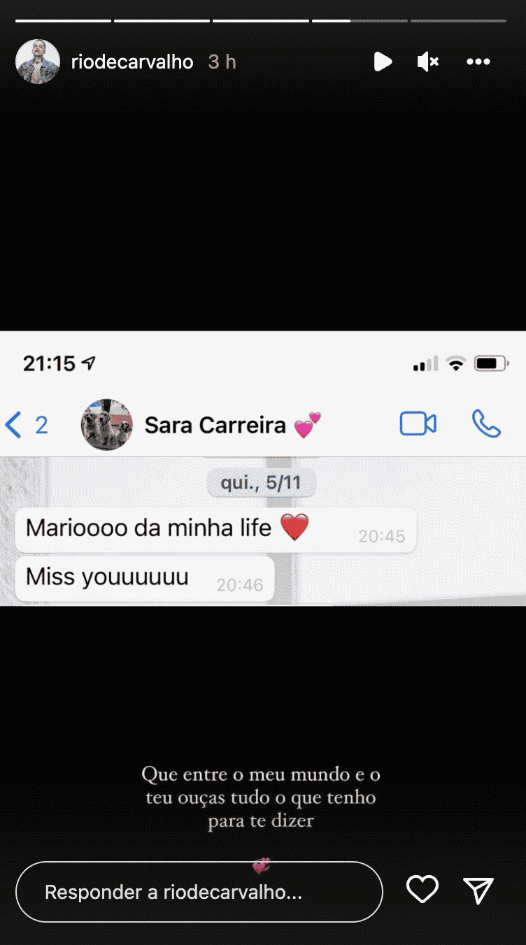 Emoção! Amigo de Sara Carreira revela últimas mensagens enviadas pela cantora
