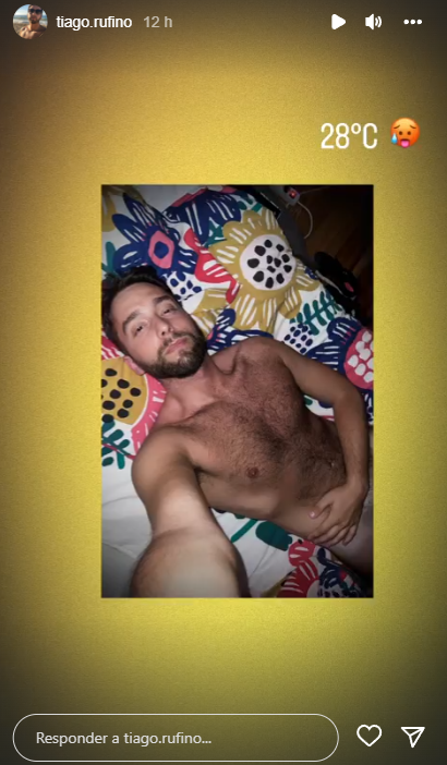 Após separação, Tiago Rufino &#8216;aquece&#8217; redes sociais com foto atrevida