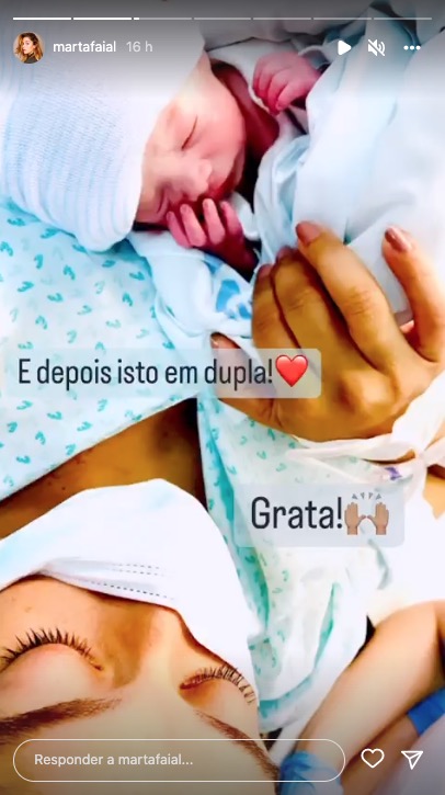 Marta Faial revela imagens inéditas do dia do parto e recorda: &#8220;Assim era exatamente há um ano&#8230;&#8221;