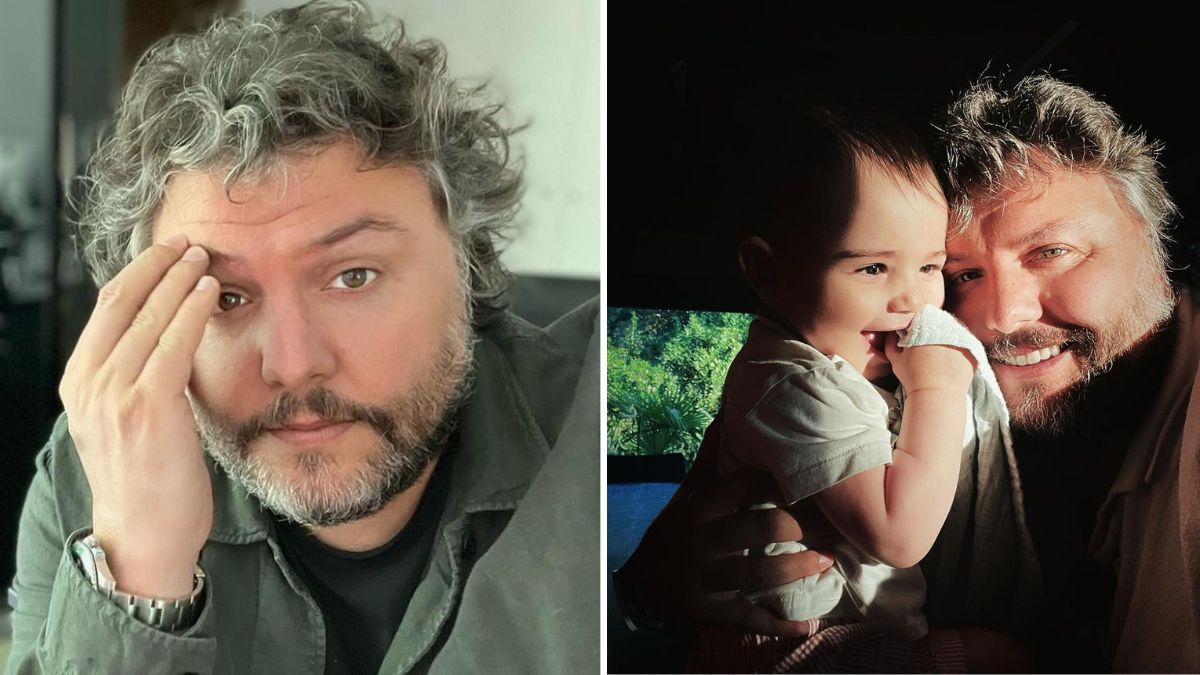 César Mourão revela foto do filho e brinca: &#8220;A fingir que passa bem sem a p*ta da chucha&#8221;