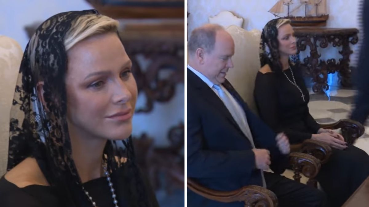 Quebra de protocolo! O pormenor ousado no look de Charlene do Mónaco no encontro com o Papa