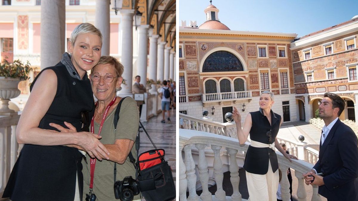 E esta? Princesa Charlene assume papel de guia turística no Palácio Grimaldi. Veja as imagens
