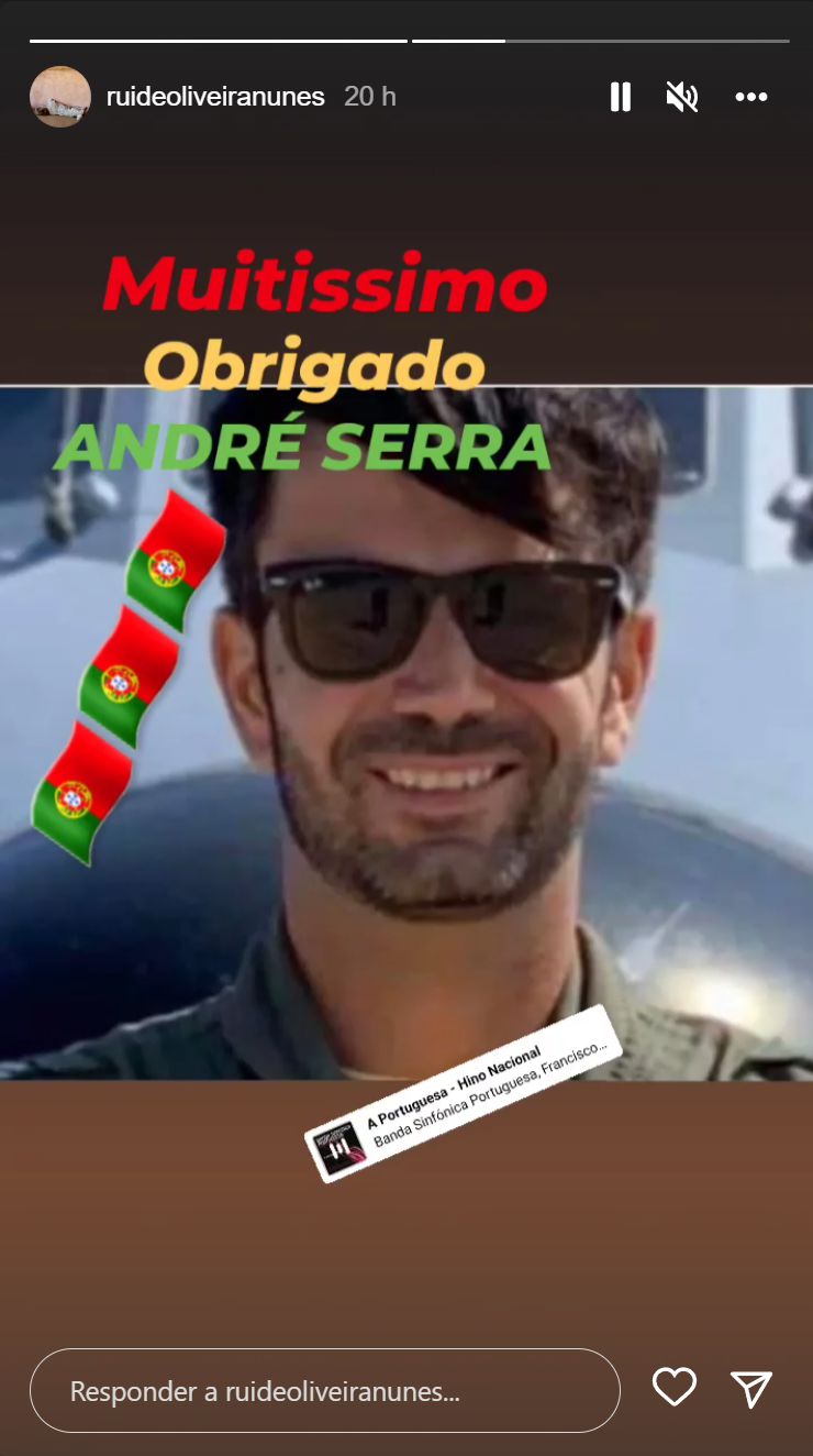 Rui Oliveira Nunes faz singela (e sentida) homenagem ao piloto André Serra