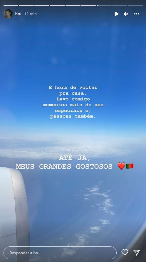 Bruna Gomes despede-se de Portugal com texto emotivo: &#8220;Com o coração repleto de amor&#8230;&#8221;
