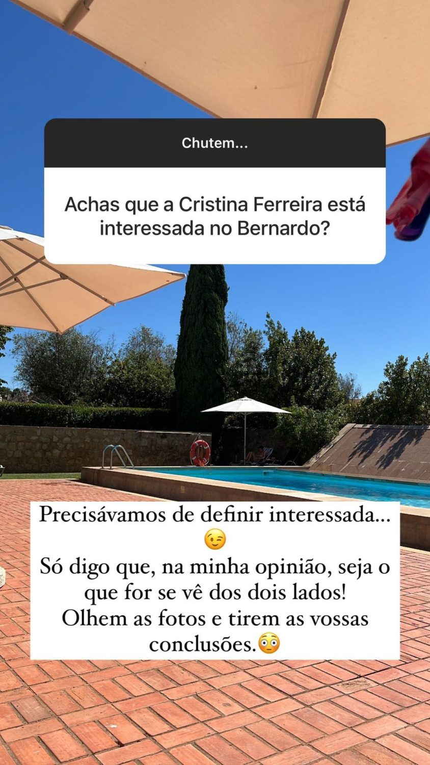 After the rumors, the specialist replies: & # 8220;  Do you think Cristina Ferreira is interested in Bernardo?  & # 8221;