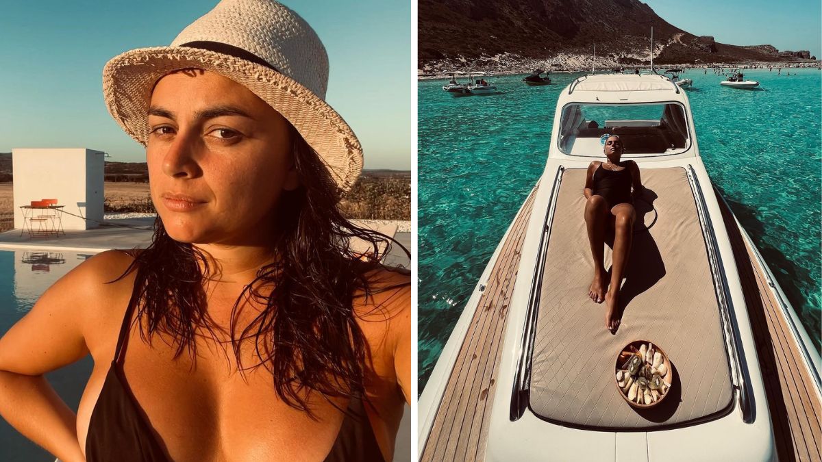 De férias, Ana Guiomar mostra ‘rabiosque’ em fato de banho e brinca: “Decidi ativar o modo Georgina”