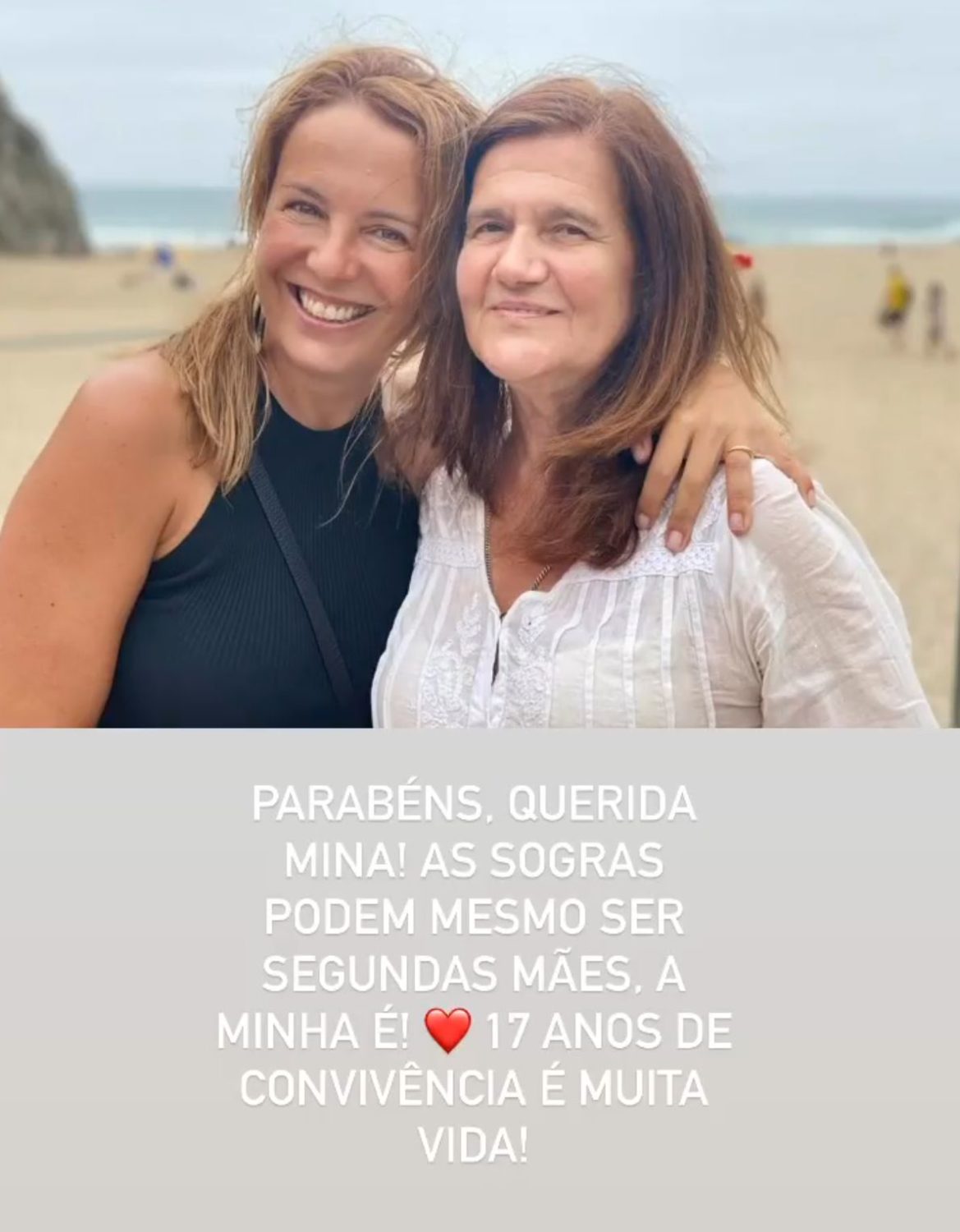 Amor! Tânia Ribas de Oliveira revela raro registo e declara-se: &#8220;As sogras podem ser segundas mães&#8230; A minha é&#8230;&#8221;